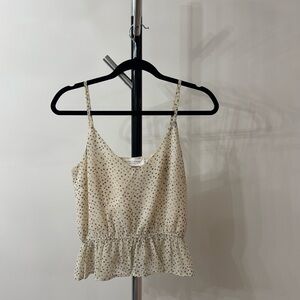 Nectar Clothing crop ruffle tank, S